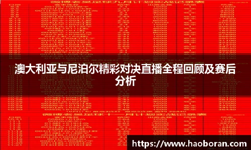 澳大利亚与尼泊尔精彩对决直播全程回顾及赛后分析